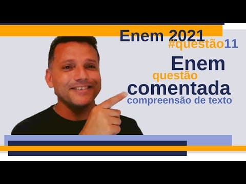Thumbnail da aula: #Enem: questão de português comentada - compreensão de texto