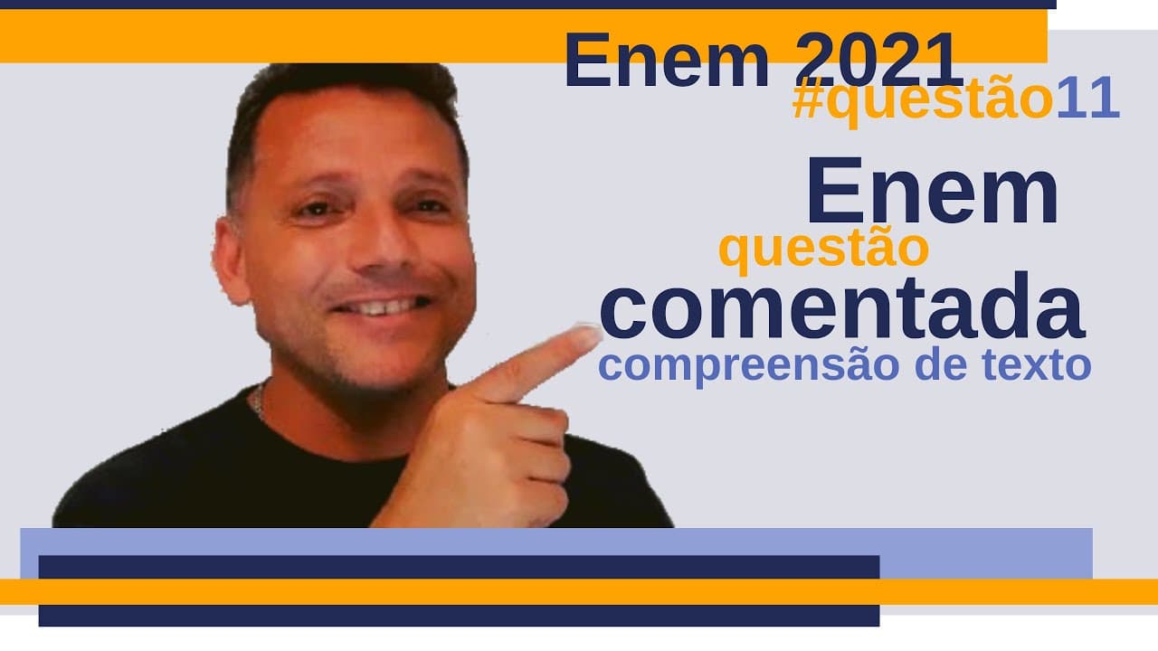 Thumbnail: #Enem: questão de português comentada - compreensão de texto