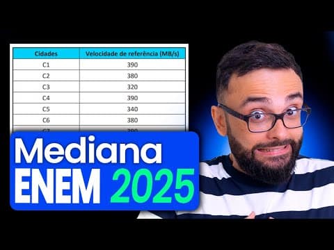 Thumbnail da aula: Enem 2025 - Prova amarela 139 -  Uma empresa de tecnologia vai padronizar a velocidade de conexão