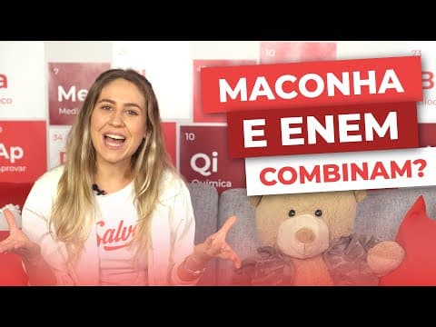 Thumbnail da aula: ENEM e Maconha? | Rolou Uma Química com Prof. Flávia | É MEME OU AULA? | Me Salva! ENEM