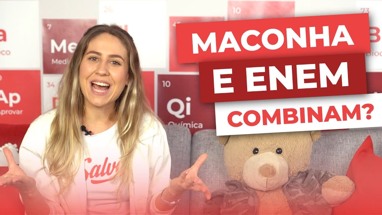 Thumbnail: ENEM e Maconha? | Rolou Uma Química com Prof. Flávia | É MEME OU AULA? | Me Salva! ENEM
