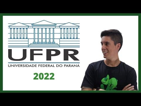 Thumbnail da aula: CORREÇÃO UFPR 2021/2022