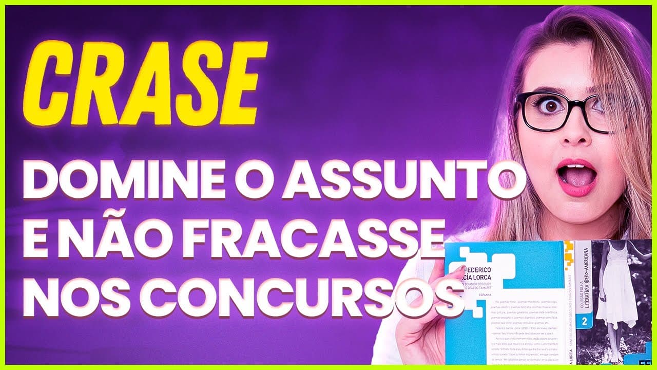 Thumbnail: CRASE: O SEGREDO PARA GABARITAR AS PROVAS! (Gramática para Concursos) - Professora Pamba