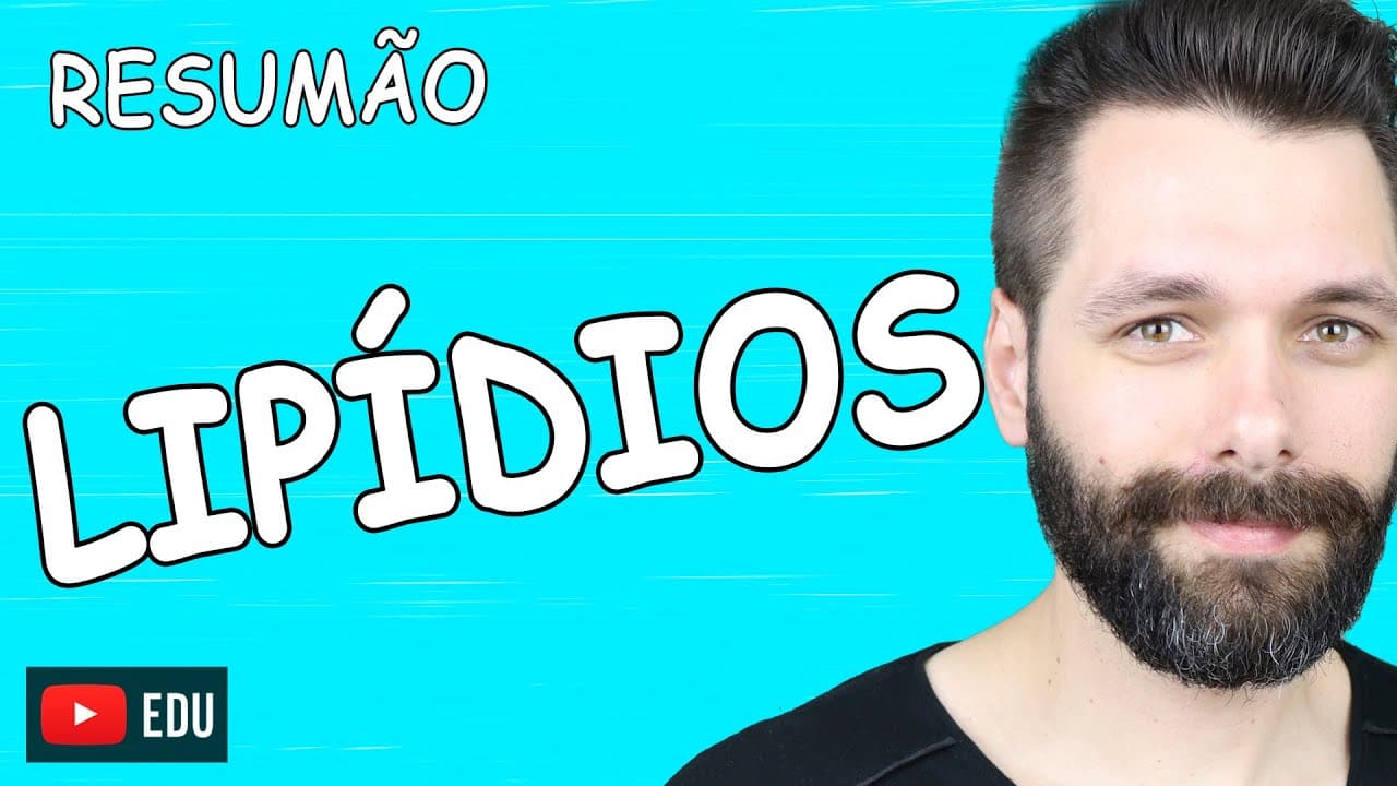 Thumbnail: RESUMO Sobre LIPÍDIOS - Bioquímica | Biologia com Samuel Cunha