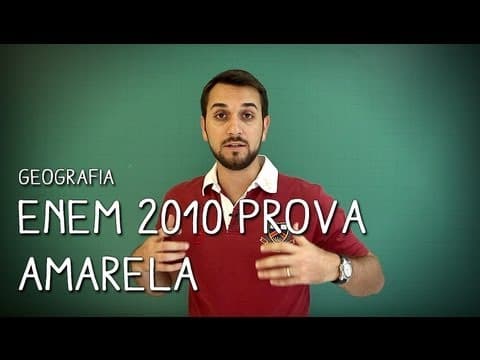 Thumbnail da aula: ENEM 2010, Prova Amarela - Questão 1 - Geografia | Descomplica