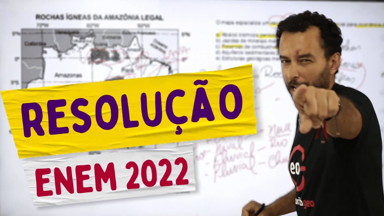 Thumbnail: 🟢 RESOLUÇÃO DE GEOGRAFIA | Questão: Mapa espacializa um recurso natural.....