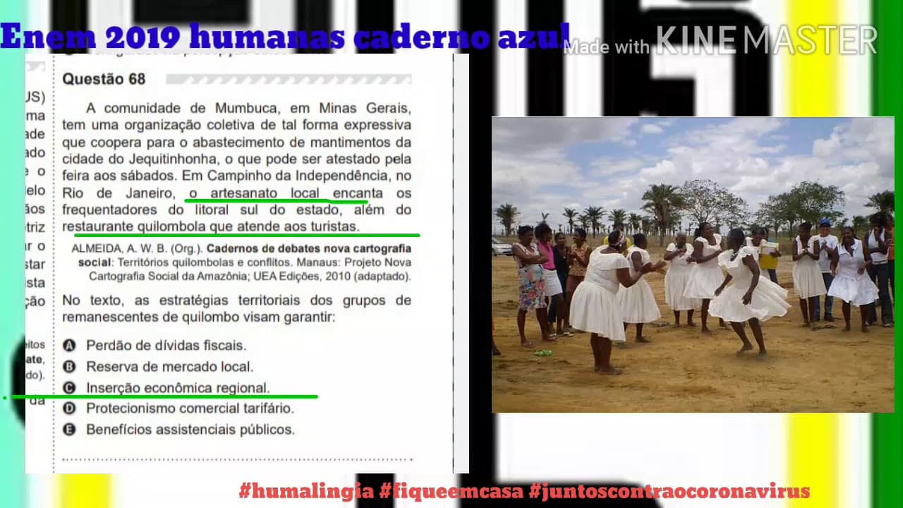Thumbnail: Questão 68 Enem 2019 humanas caderno azul