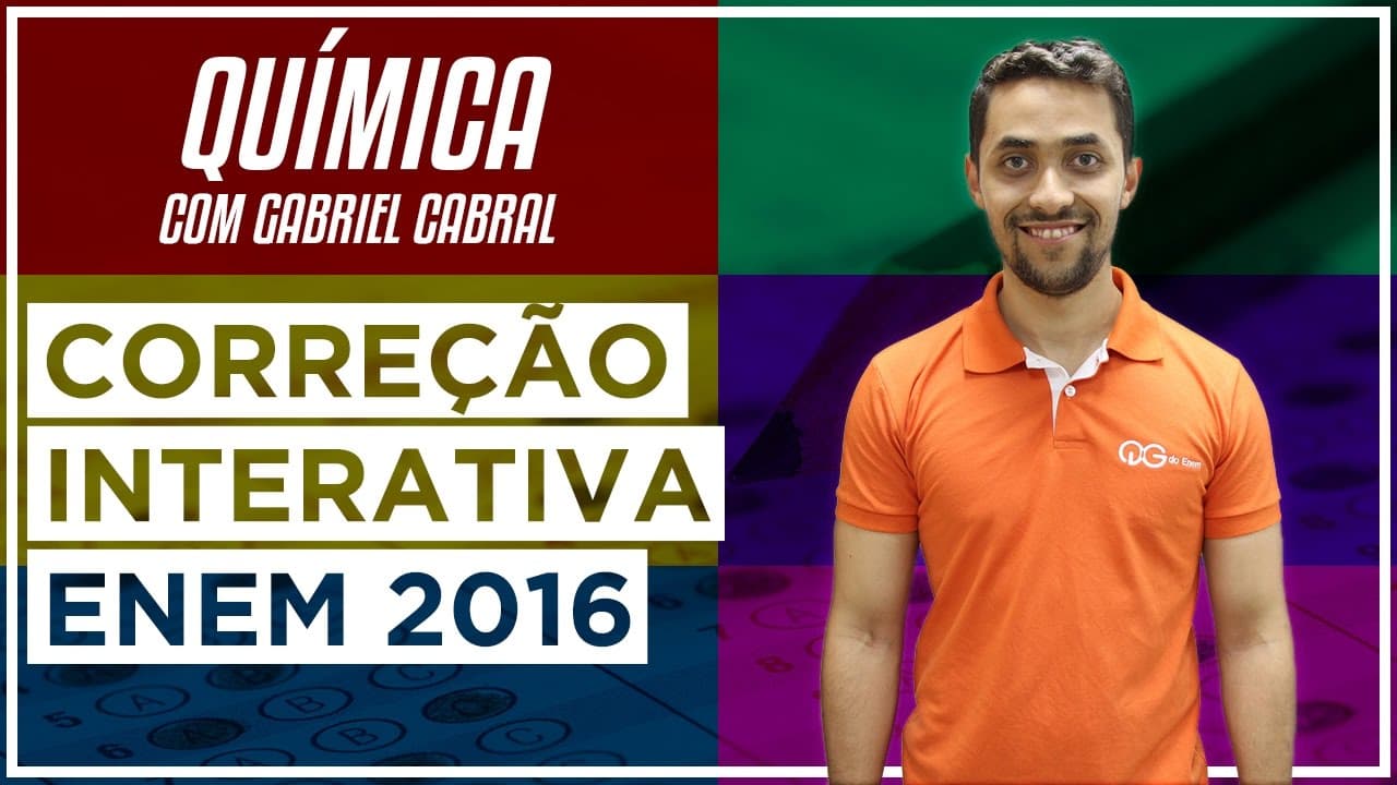 Thumbnail: Correção do ENEM 2016 - Química com Gabriel Cabral