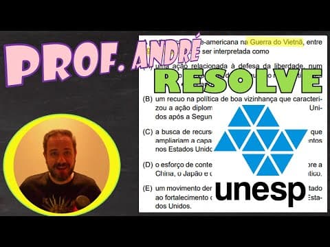 Thumbnail da aula: UNESP - GUERRA DO VIETNÃ E EUA