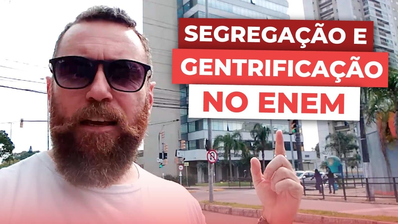 Thumbnail: Como funcionam a Segregação e Gentrificação? | Geodelícia | É MEME OU AULA? | Me Salva! ENEM