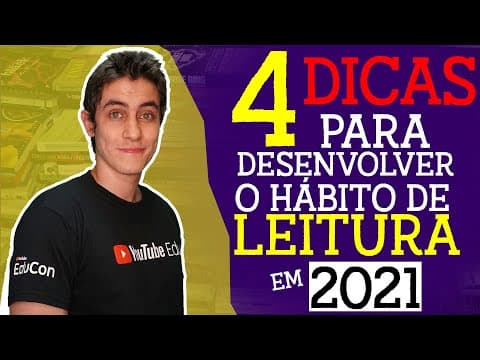Thumbnail da aula: COMO DESENVOLVER O HÁBITO DE LEITURA