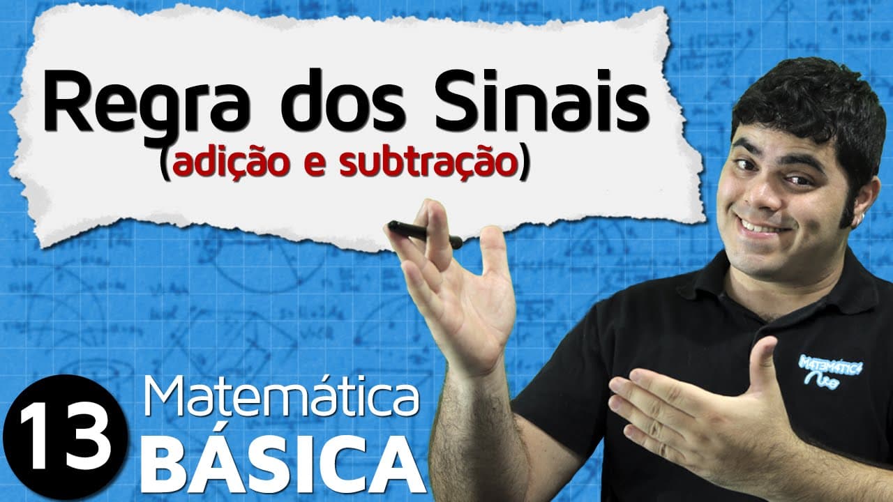 Thumbnail: Regra dos Sinais na Adição e Subtração | MAB #13