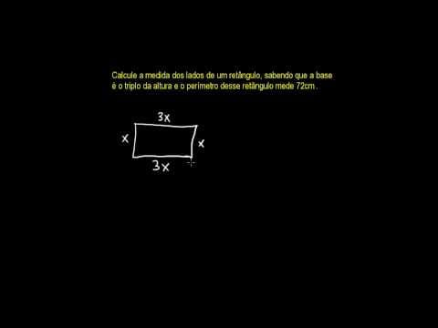 Thumbnail da aula: Equação do 1º Grau - Lados e Perímetro de um Retângulo