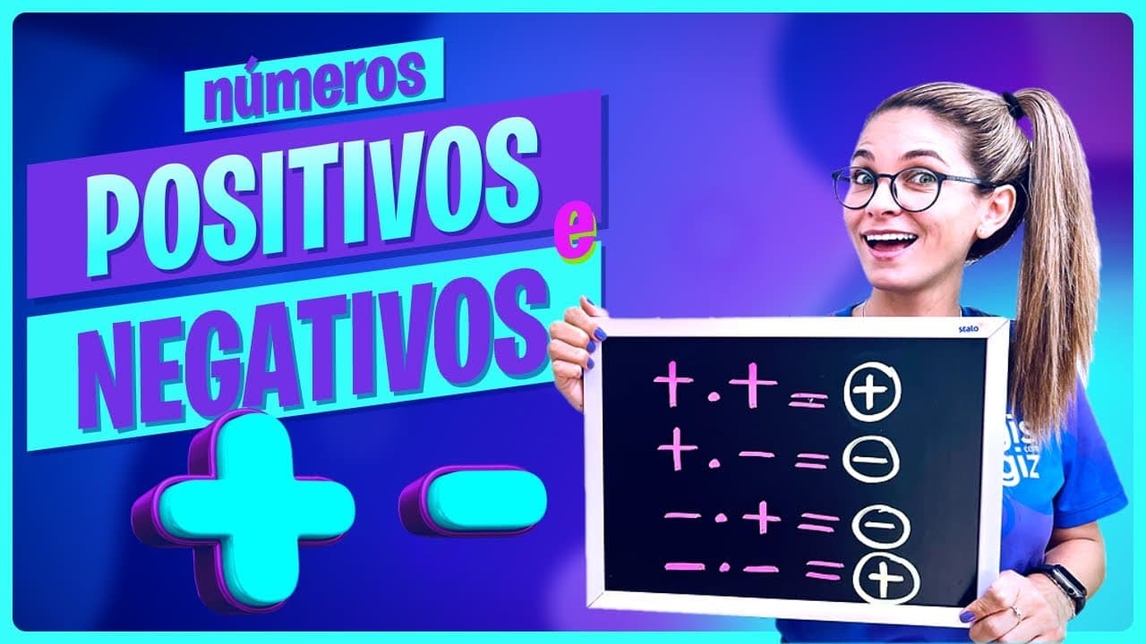 Thumbnail: NÚMEROS POSITIVOS E NEGATIVOS - RESUMÃO