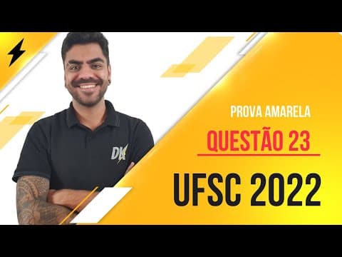 Thumbnail da aula: (UFSC 2022) Durante uma visita a um aeroporto internacional, um professor começou a discutir...