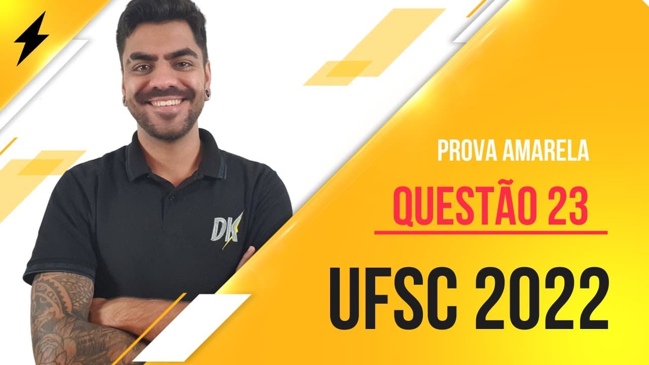 Thumbnail: (UFSC 2022) Durante uma visita a um aeroporto internacional, um professor começou a discutir...