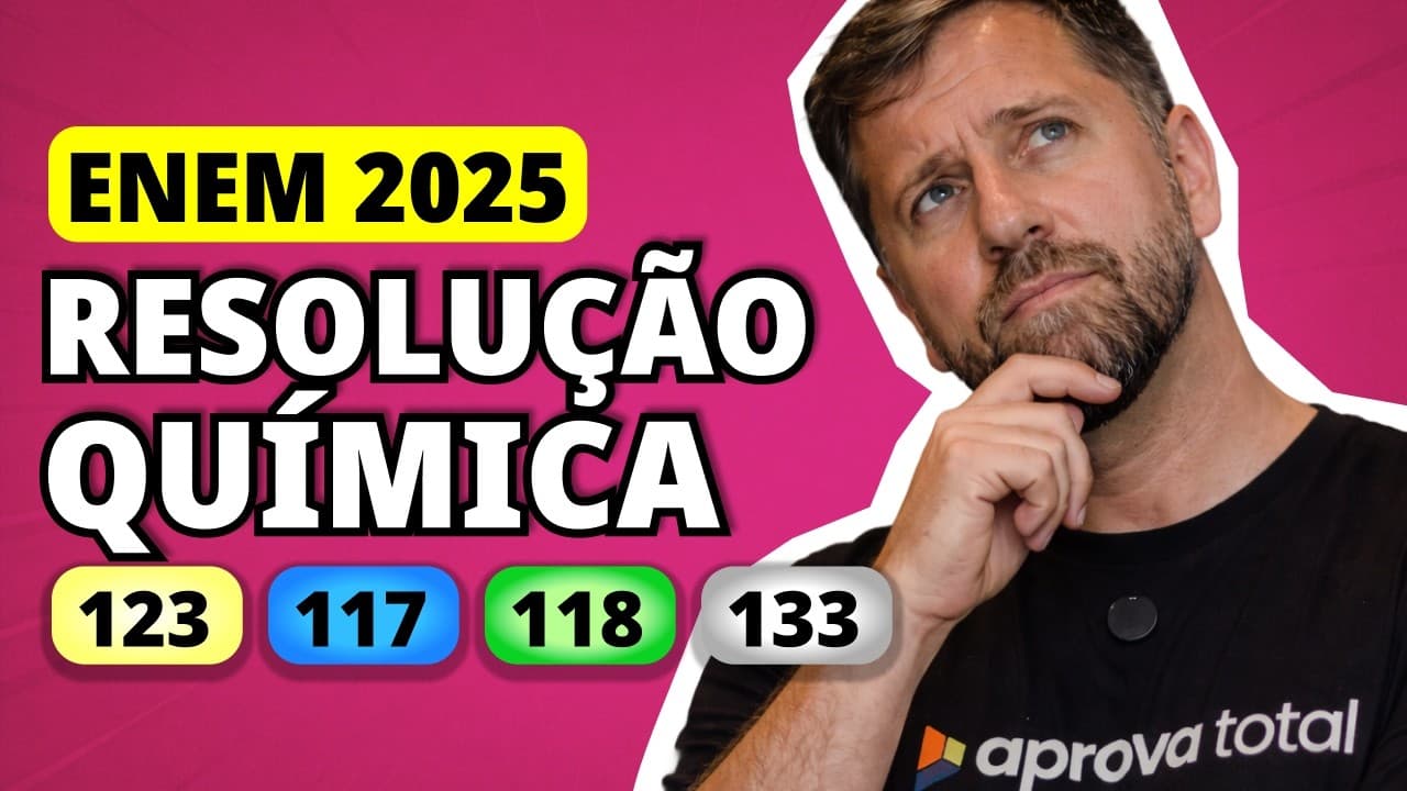 Thumbnail: ENEM 2025 QUÍMICA – Questão 123 | Para a produção de titânio metálico ou dióxido de titânio puros