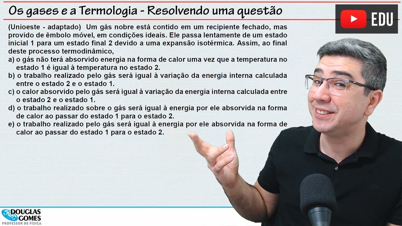 Thumbnail: Formas de esquentar um gás (ou não!) | Aprenda resolvendo questão!
