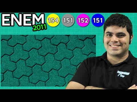 Thumbnail da aula: ENEM 2011 Matemática #16 - Ângulo de Rotação de uma Figura