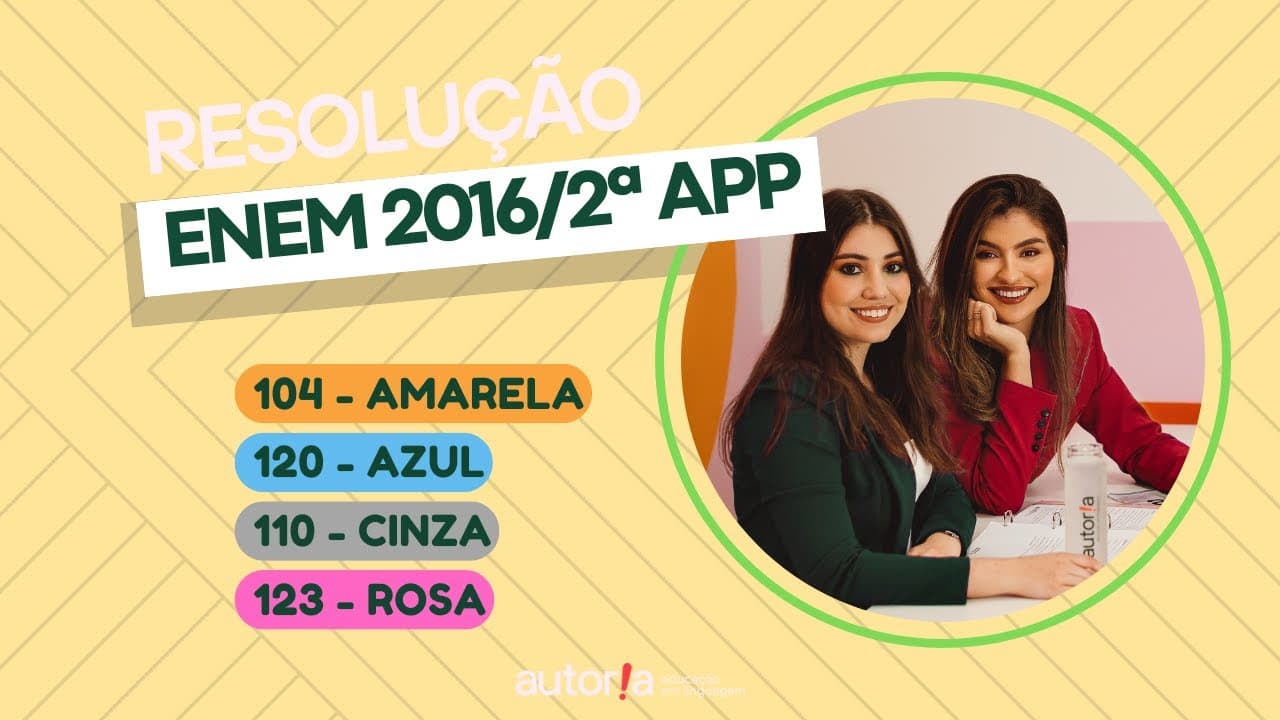 Thumbnail: Enem 2016 / 2ª app - Autoria Linguagem - Questão 104 | Linguagens, prova amarela