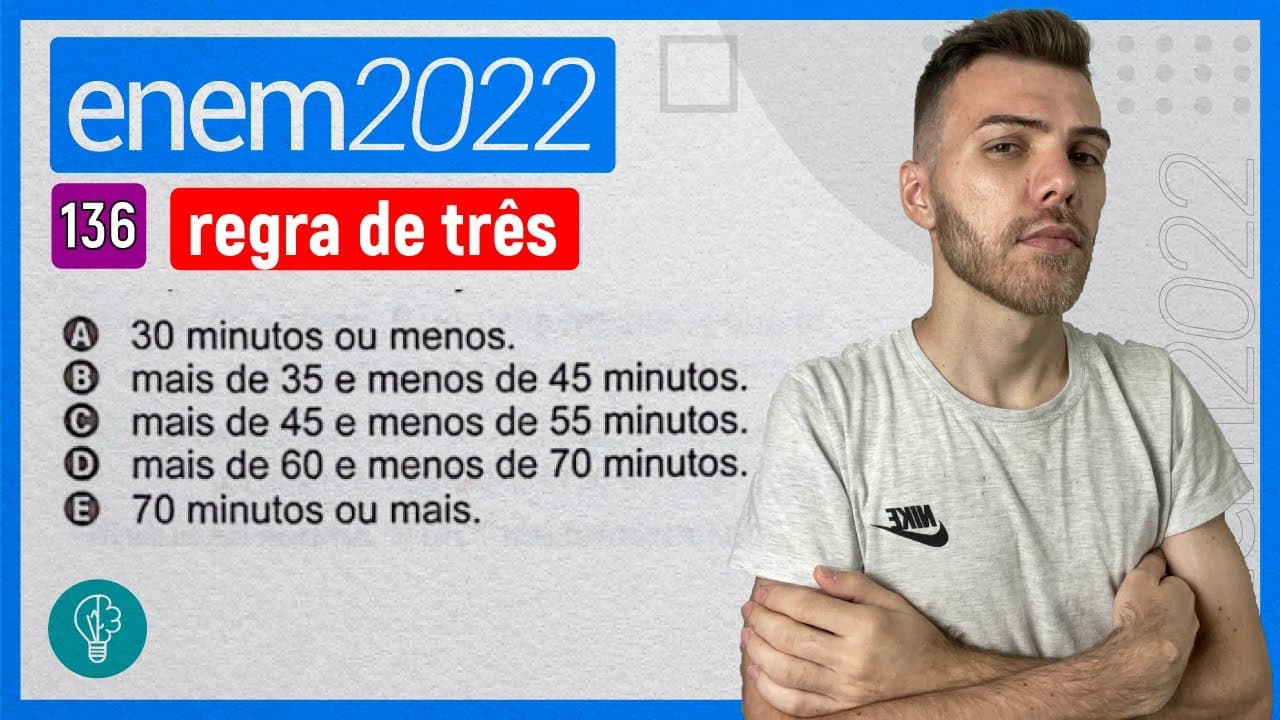 Thumbnail: ENEM 2022 - Q136 - Um médico faz o acompanhamento clínico de um grupo de pessoas... - REGRA DE TRÊS