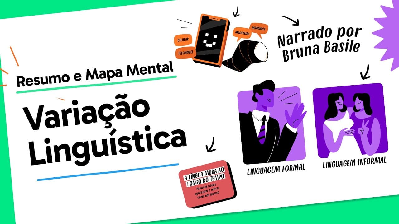 Thumbnail: Variação Linguística | Português | QUER QUE DESENHE?