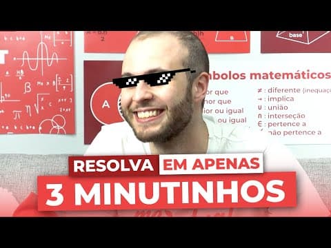 Thumbnail da aula: Questões de Matemática em 3 Minutos | Com Esse Macete Eu Não Caio | É MEME OU AULA? | Me Salva! ENEM