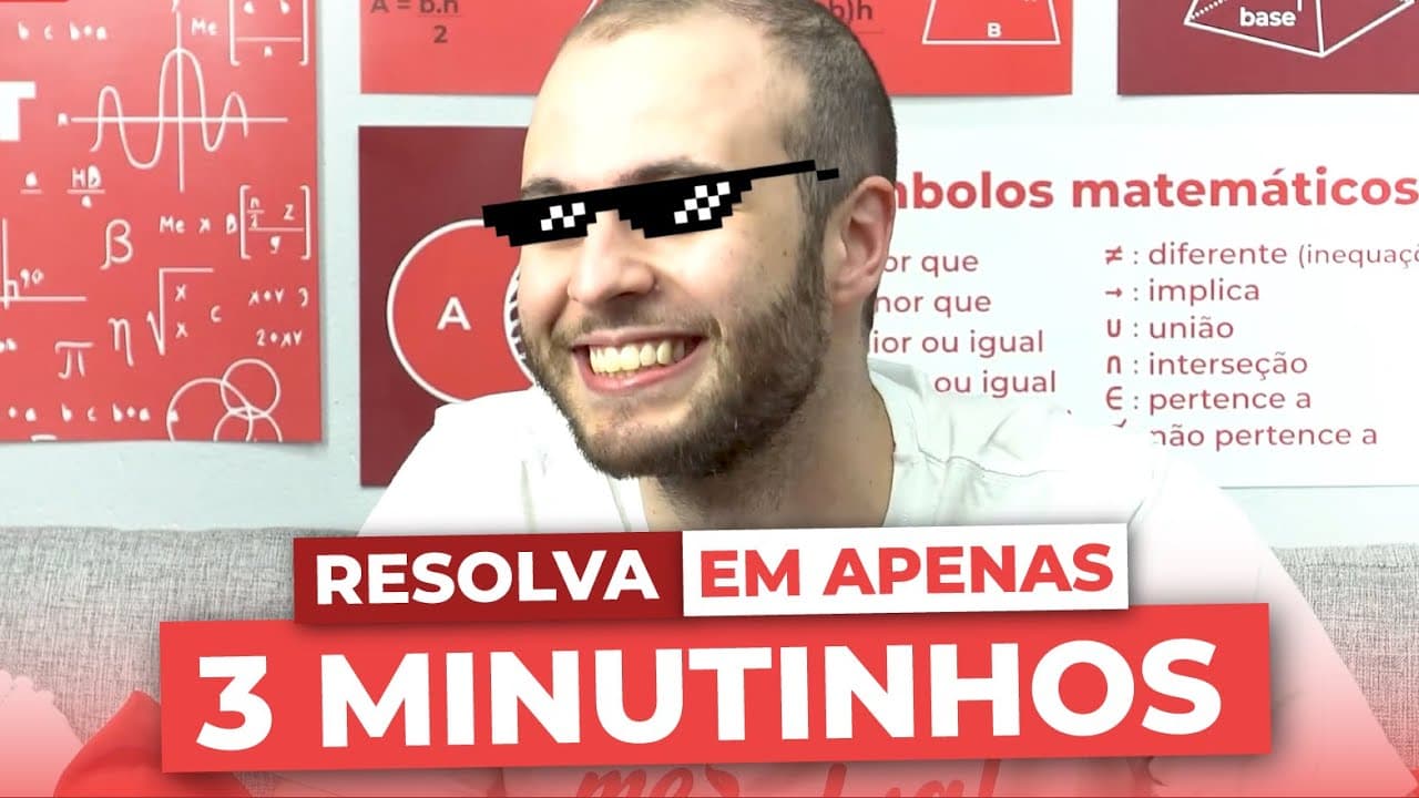Thumbnail: Questões de Matemática em 3 Minutos | Com Esse Macete Eu Não Caio | É MEME OU AULA? | Me Salva! ENEM