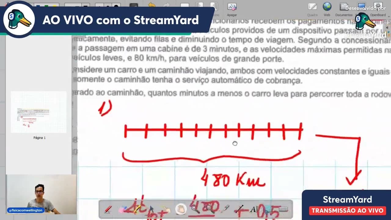 Thumbnail: (ENEM 2023) Uma concessionária é responsável por um trecho de 480 quilômetros de uma rodovia...