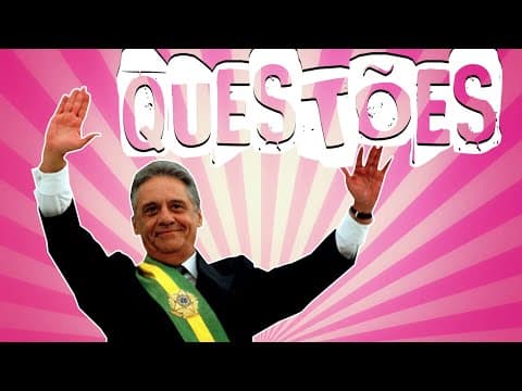 Thumbnail da aula: RESPONDENDO QUESTÕES DE VESTIBULARES SOBRE O GOVERNO FHC