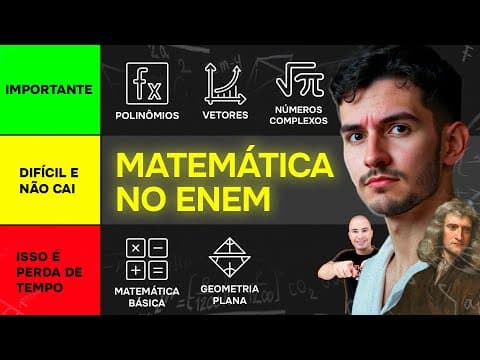 Thumbnail da aula: RANKEANDO MATÉRIAS de MATEMÁTICA no ENEM (melhor ordem para estudar)