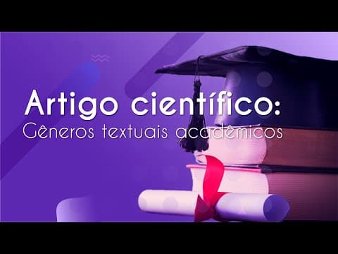 Thumbnail da aula: Gêneros textuais acadêmicos | Artigo científico - Brasil Escola