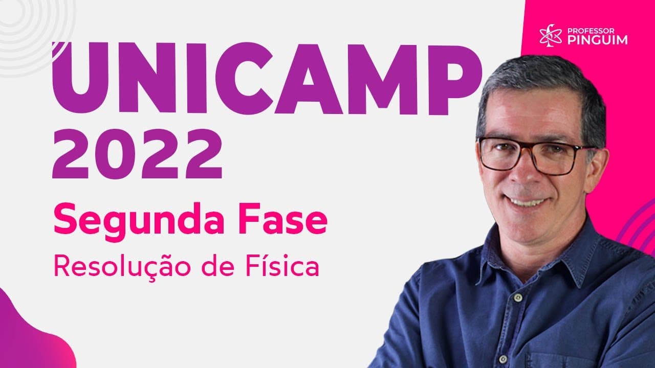 Thumbnail: Unicamp 2022 Segunda Fase | Resolução de Física 🐧 Professor Pinguim