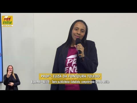 Thumbnail da aula: Pré-Enem 2022 - Língua Espanhola Aula 09 - Texto publicitario: estúdielo, compréndalo y no lo olvide