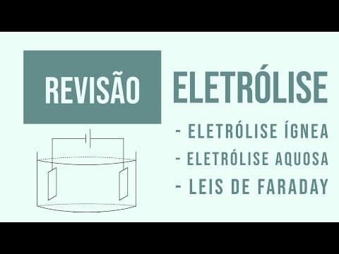 Thumbnail da aula: ELETRÓLISE | ELETROQUÍMICA | AULA DE REVISÃO