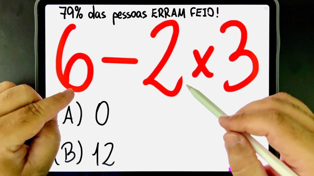 Thumbnail: 🔥 79% das pessoas ERRAM FEIO essa EXPRESSÃO NUMÉRICA BUGANTE! 😱 Você consegue resolver?