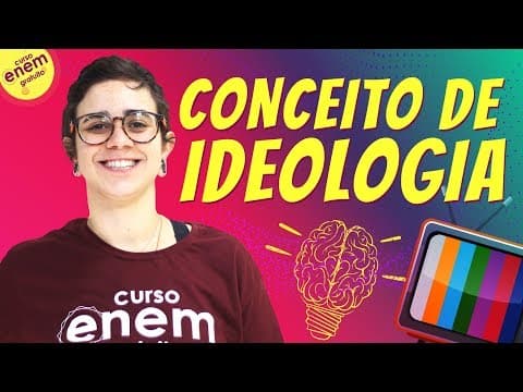 Thumbnail da aula: CONCEITO DE IDEOLOGIA | Resumo de Sociologia para o Enem
