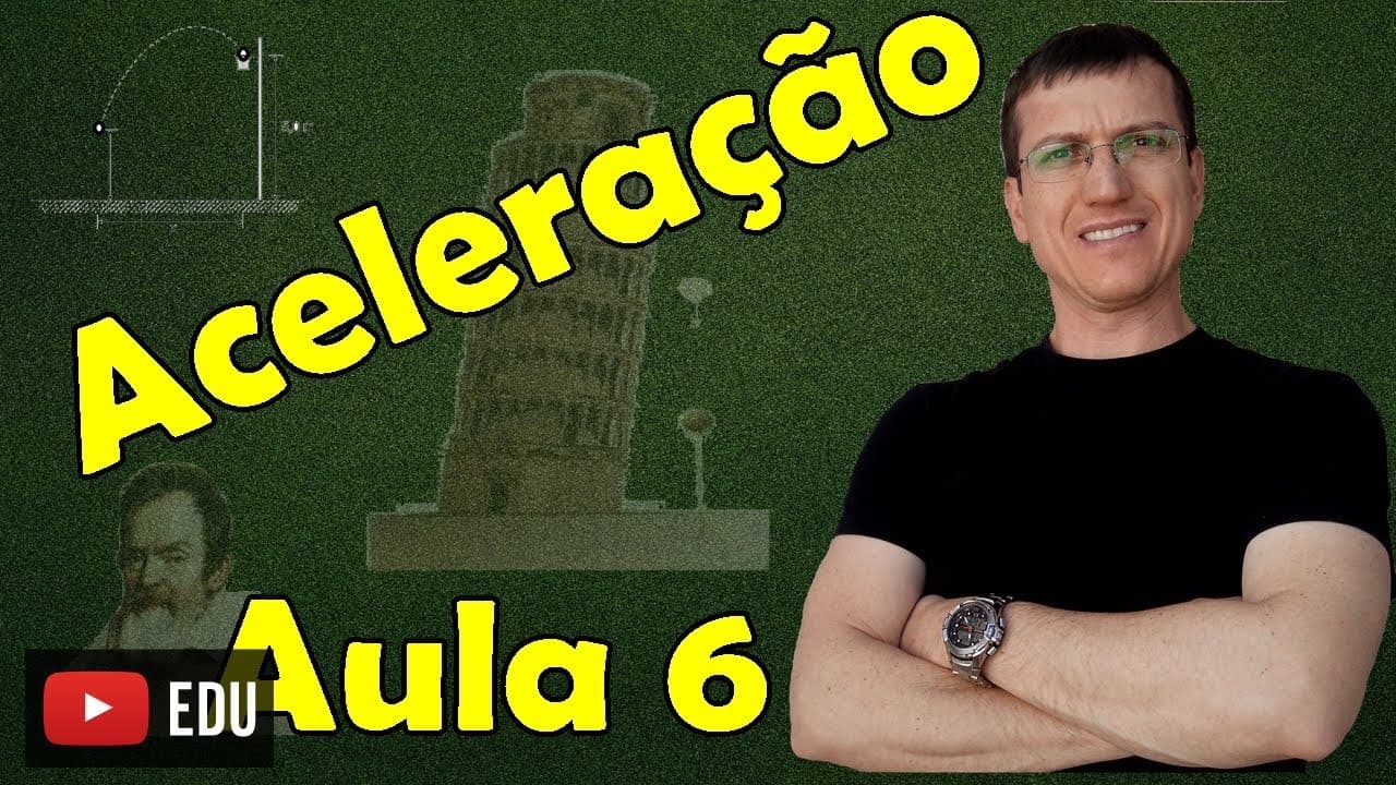 Thumbnail: Aceleração Média - Cinemática Escalar - Aula 6 - Prof. Marcelo Boaro