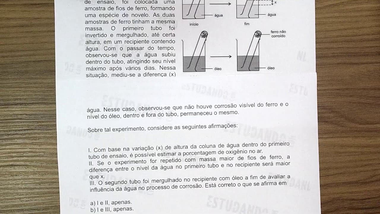 Thumbnail: RESOLVENDO QUESTÕES DE QUÍMICA | FUVEST 2012 |  AO VIVO  |