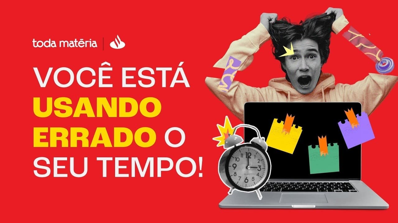 Thumbnail: POR QUE TEMOS A SENSAÇÃO DE NUNCA TER TEMPO PRA NADA?