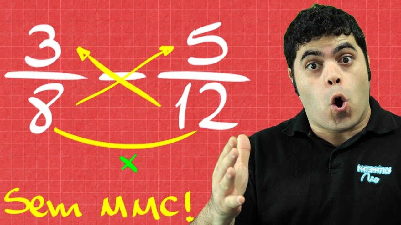 Thumbnail: 🚨 SEM MMC 👉  Como Somar e Subtrair Frações com Denominadores Diferentes Sem MMC? | Matemática Rio