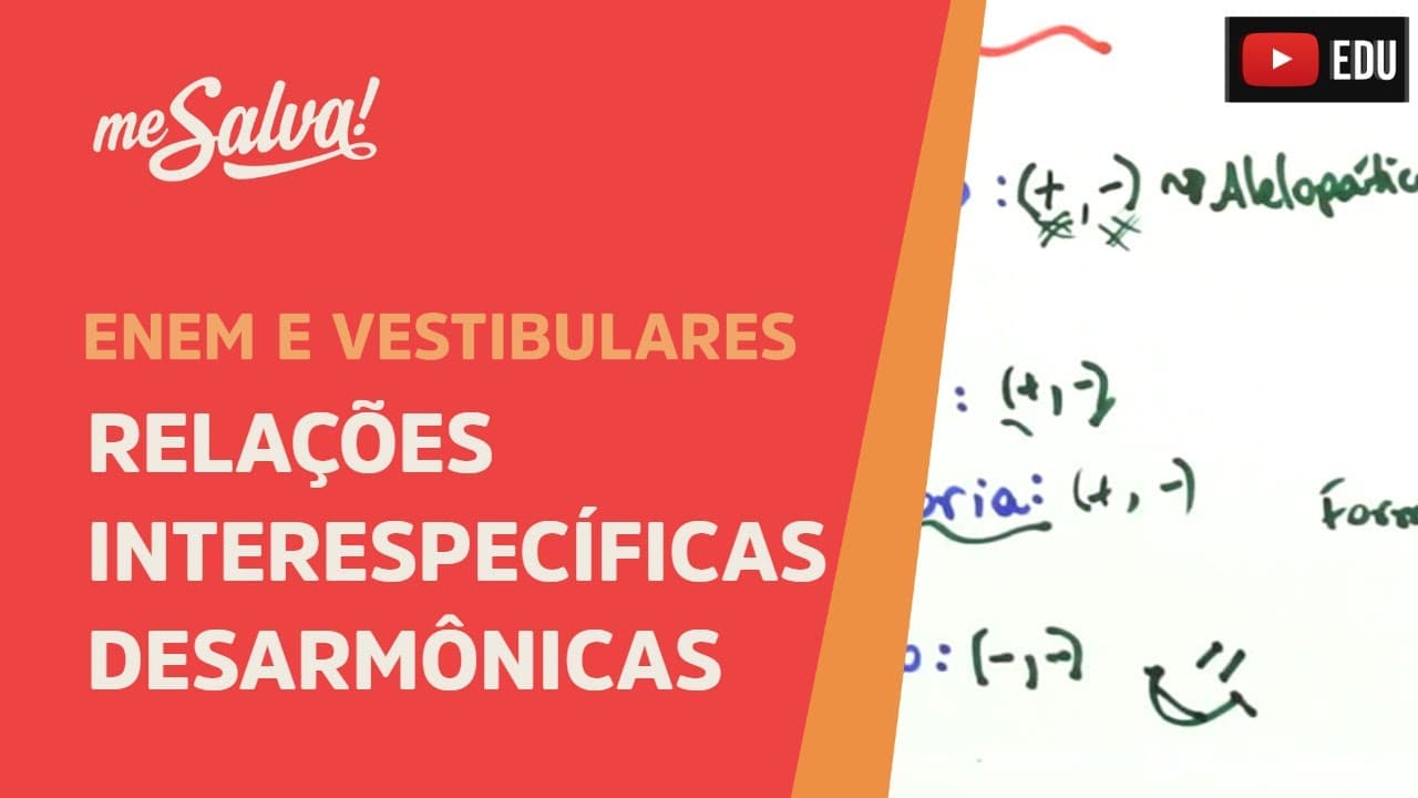 Thumbnail: Me Salva! ECO24 - Ecologia - Interespecíficas desarmônicas: Amensalismo, predatismo e competição