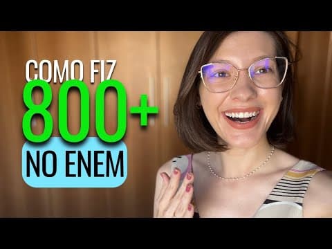 Thumbnail da aula: O SEGREDO que me fez passar no ENEM | método questiona