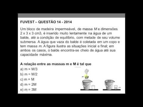 Thumbnail da aula: Física, FUVEST 2014, 1ª Fase, Questão 14