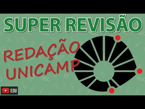 Thumbnail da aula: REDAÇÃO UNICAMP 2021 - orientações e dicas de temas