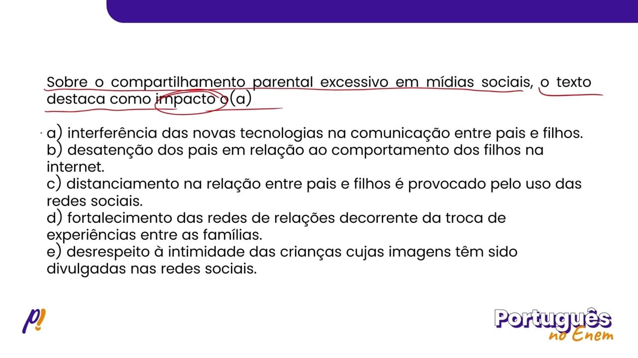 Thumbnail: ENEM 2019 - ESTUDOS DO SENTIDO | Expostos na web desde a gravidez. Mais da metade das mães...
