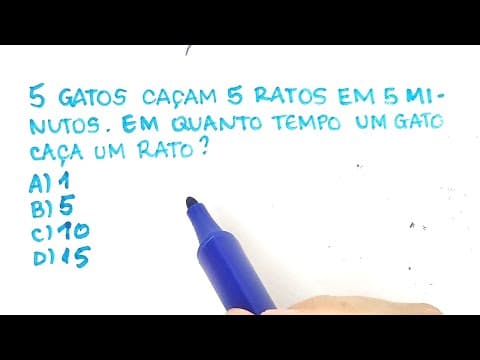 Thumbnail da aula: 🔥 HELP MATEMÁTICA BÁSICA | O problema dos gatos e ratos