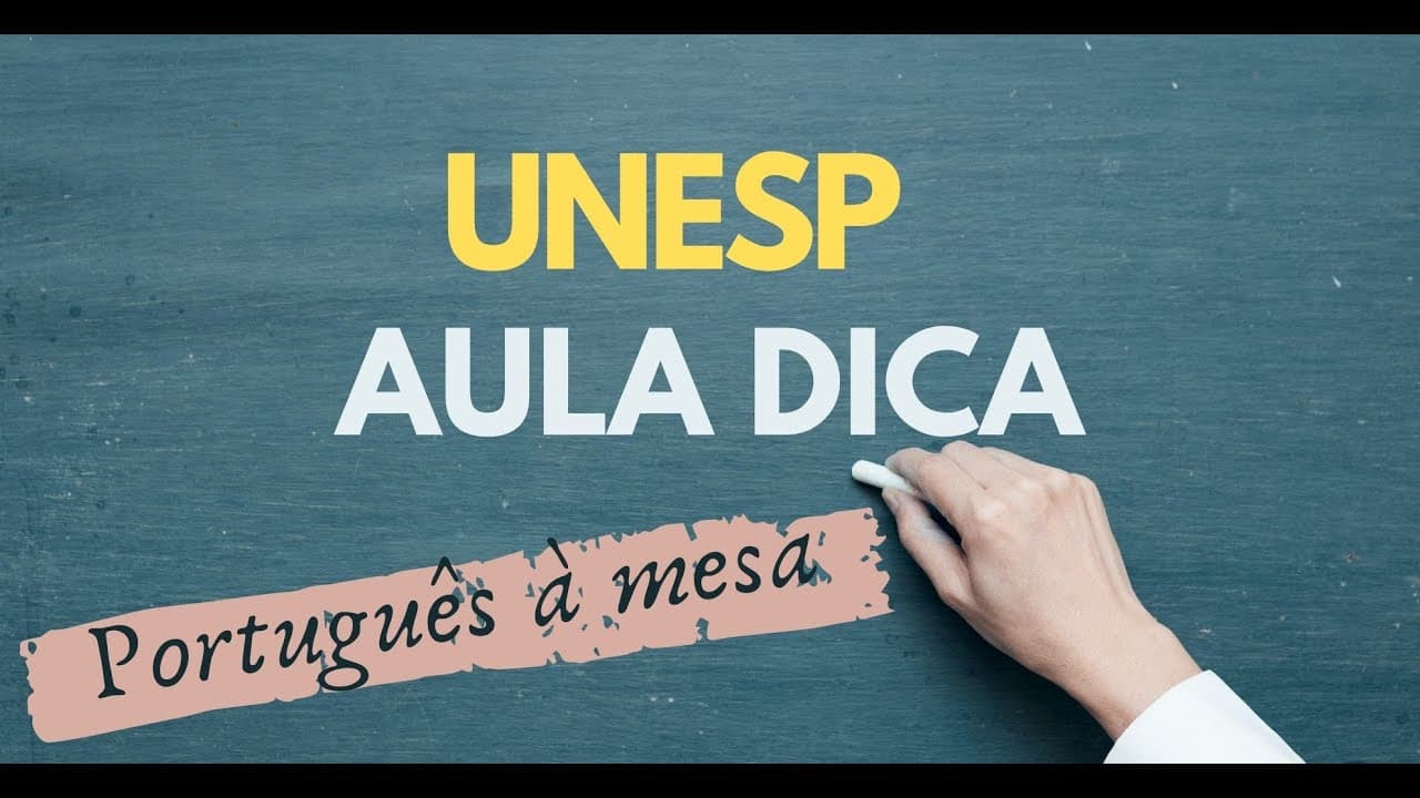 Thumbnail: AULA DICA UNESP|APRENDA PORTUGUÊS|TESTE SUA GRAMÁTICA[FIGURAS DE LINGUAGEM|MOROFOLOGIA|PALAVRA QUE]