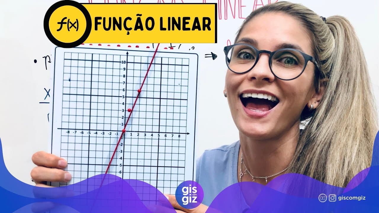 Thumbnail: FUNÇÃO LINEAR \Prof. Gis/ - AULA 10