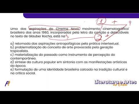 Thumbnail da aula: ENEM DIGITAL 2020 - Séculos XX e XXI | Cinema Novo O filme quis dizer...
